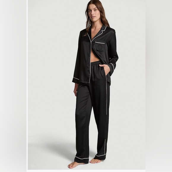 Victoria's Secret Other - Victoria's Secret Black Satin Top